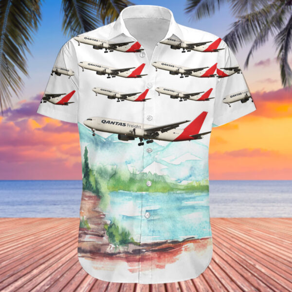 Boeing 767-381F(ER) Qantas Freight (Express Freighters Australia) Hawaiian Shirt Boeing 767-381F(ER) Qantas Freight (Express Freighters Australia) Hawaiian Shirt