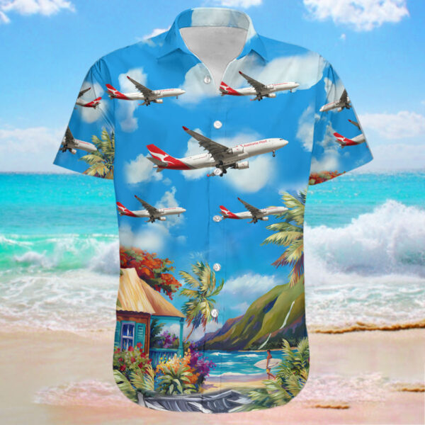 Airbus A330-202P2F Qantas Freight (Express Freighters Australia) Hawaiian Shirt Airbus A330-202P2F Qantas Freight (Express Freighters Australia) Hawaiian Shirt