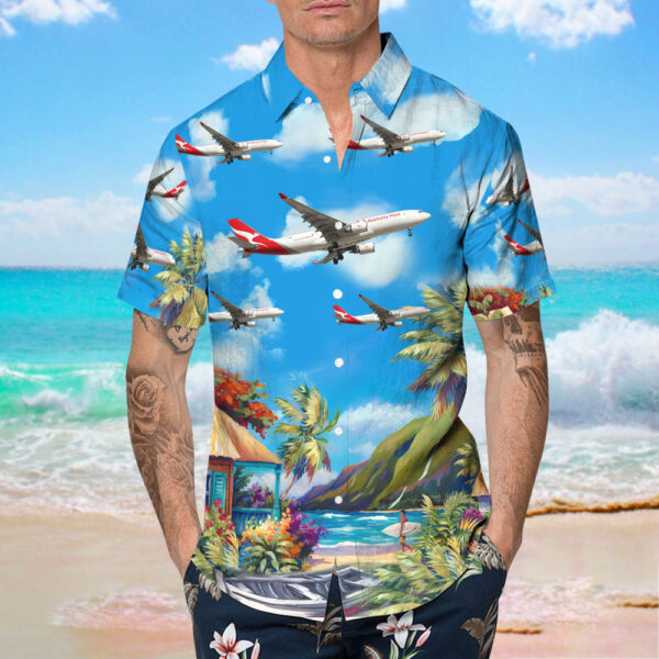 Airbus A330-202P2F Qantas Freight (Express Freighters Australia) Hawaiian Shirt Airbus A330-202P2F Qantas Freight (Express Freighters Australia) Hawaiian Shirt