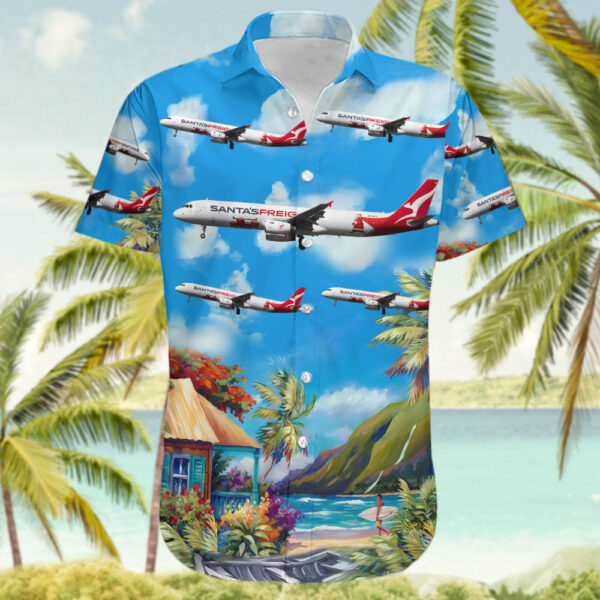 Airbus A321-231P2F Qantas Freight (Express Freighters Australia) Hawaiian Shirt Airbus A321-231P2F Qantas Freight (Express Freighters Australia) Hawaiian Shirt