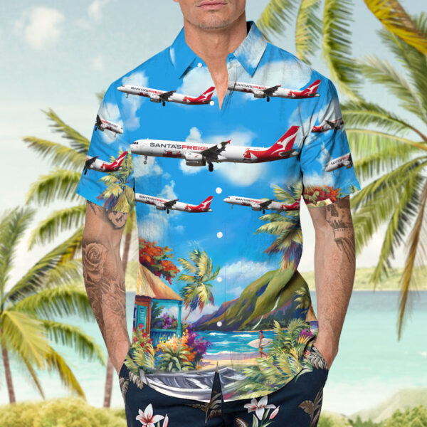 Airbus A321-231P2F Qantas Freight (Express Freighters Australia) Hawaiian Shirt Airbus A321-231P2F Qantas Freight (Express Freighters Australia) Hawaiian Shirt