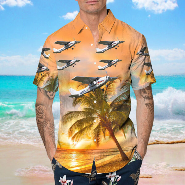 Cessna 172R Skyhawk II New Zealand International Commercial Pilot Academy Hawaiian Shirt