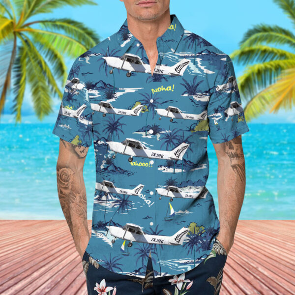 Cessna 172S Skyhawk SP New Zealand International Commercial Pilot Academy Hawaiian Shirt