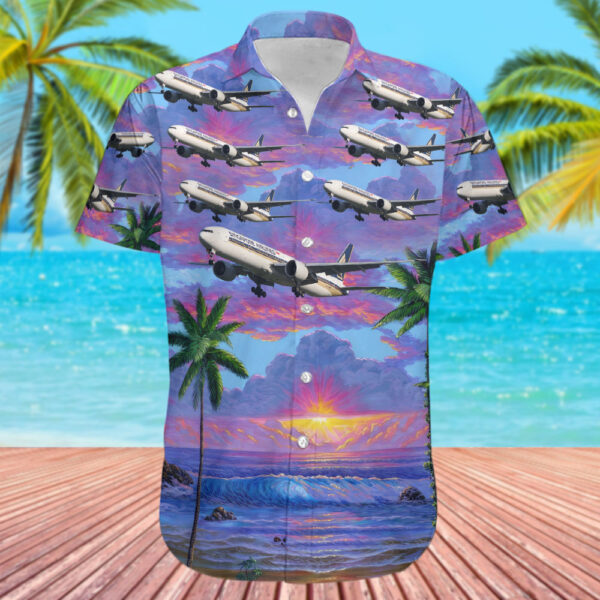 Boeing 777-312ER Singapore Airlines Hawaiian Shirt