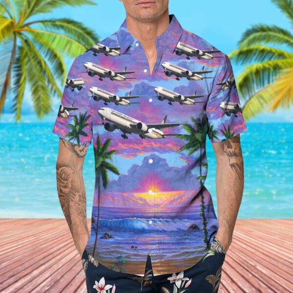 Boeing 777-312ER Singapore Airlines Hawaiian Shirt