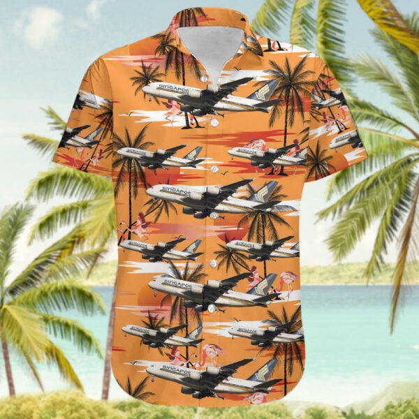 Airbus A380-841 Singapore Airlines Hawaiian Shirt Airbus A380-841 Singapore Airlines Hawaiian Shirt
