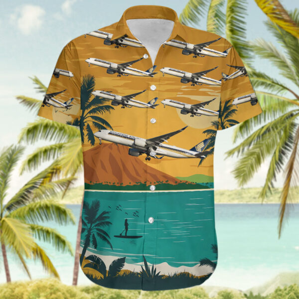 Airbus A350-941 Singapore Airlines Hawaiian Shirt Airbus A350-941 Singapore Airlines Hawaiian Shirt