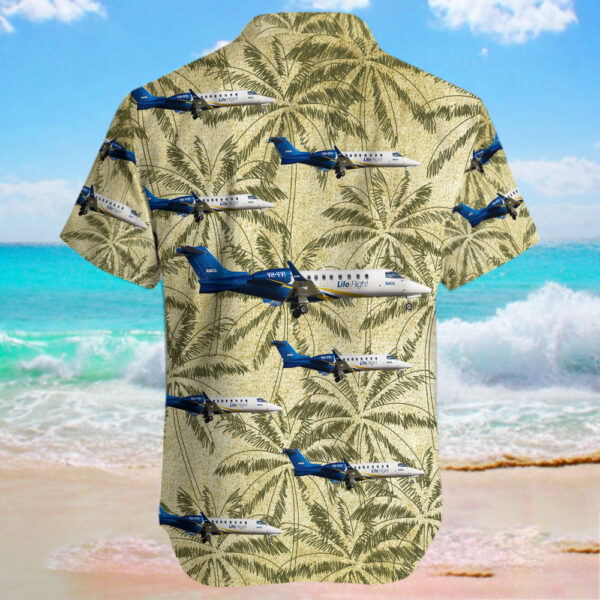Bombardier Learjet 45 Life Flight Hawaiian Shirt