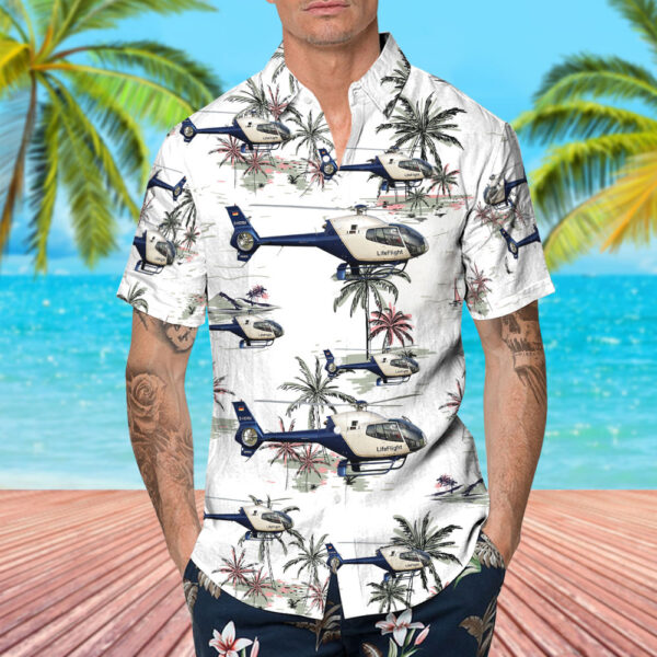 Eurocopter EC 120B Colibri Life Flight Hawaiian Shirt Eurocopter EC 120B Colibri Life Flight Hawaiian Shirt