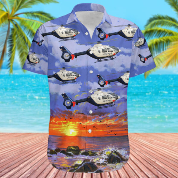 Eurocopter EC 135P2 Life Flight Hawaiian Shirt