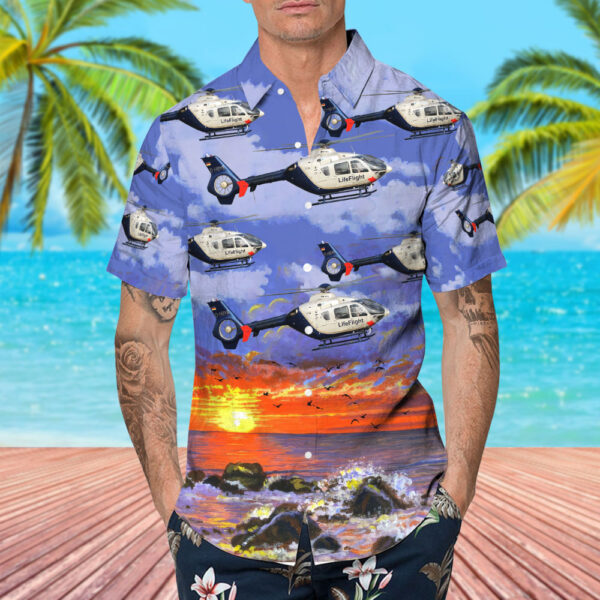 Eurocopter EC 135P2 Life Flight Hawaiian Shirt