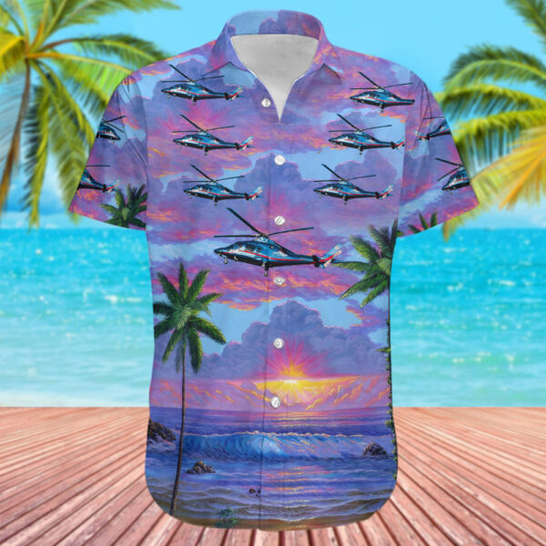 Agusta A109E Power Life Flight Hawaiian Shirt Agusta A109E Power Life Flight Hawaiian Shirt