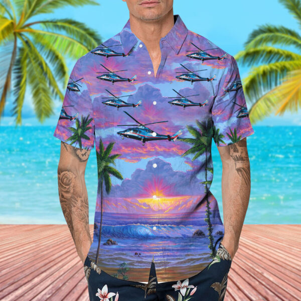 Agusta A109E Power Life Flight Hawaiian Shirt Agusta A109E Power Life Flight Hawaiian Shirt