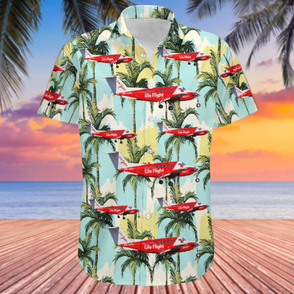 Beechcraft B200 King Air Life Flight Hawaiian Shirt