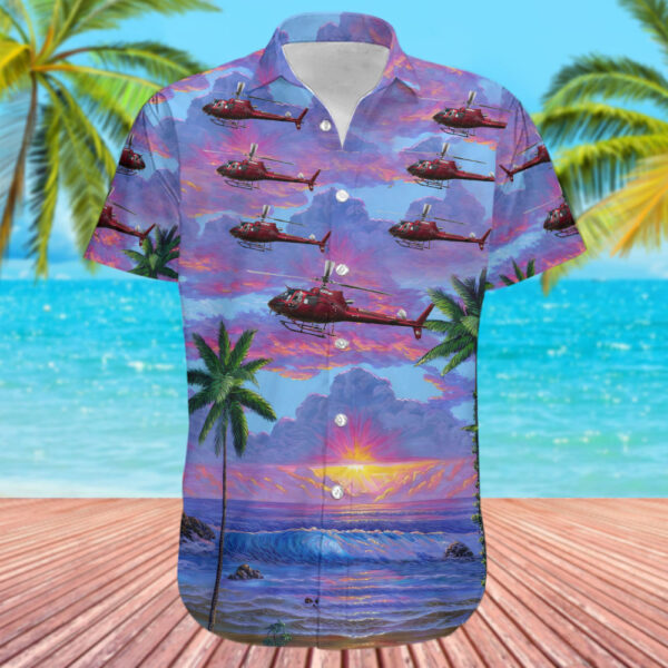 Aérospatiale AS 350B3 Ecureuil Helicopters Otago Hawaiian Shirt Aérospatiale AS 350B3 Ecureuil Helicopters Otago Hawaiian Shirt