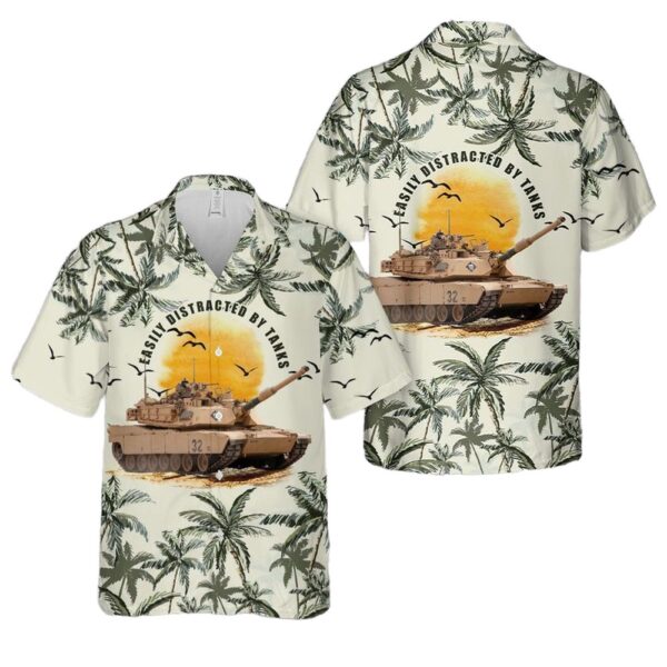 Easy Distracted By Tank Hawaiian Shirt For Men And Women