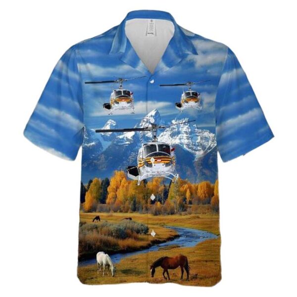 Heliski Aloha Hawaiian Shirt Heliski Aloha Hawaiian Shirt