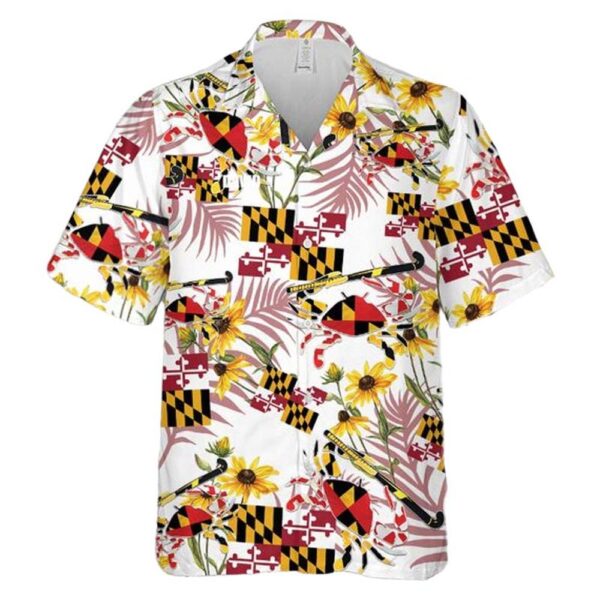 Maryland Crab Field Hockey Hawaiian Shirt Man Maryland Crab Field Hockey Hawaiian Shirt Man