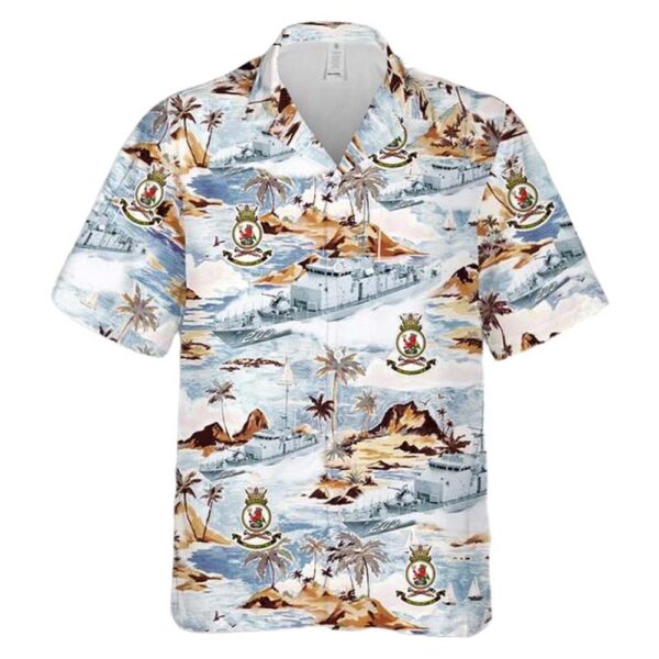 Royal Australian Navy HMAS Fremantle (FCPB 203) Fremantle-class patrol boat Button Up Hawaiian Shirt Royal Australian Navy HMAS Fremantle (FCPB 203) Fremantle-class patrol boat Button Up Hawaiian Shirt