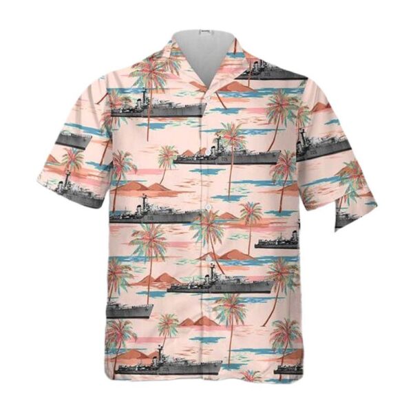 Royal Canadian Navy HMCS Sioux DDE 225 Button Up Hawaiian Shirt Royal Canadian Navy HMCS Sioux DDE 225 Button Up Hawaiian Shirt