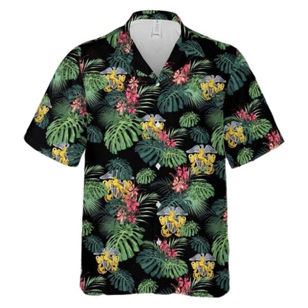 US Navy Mustang Crest Hawaiian Shirt Cheap US Navy Mustang Crest Hawaiian Shirt Cheap