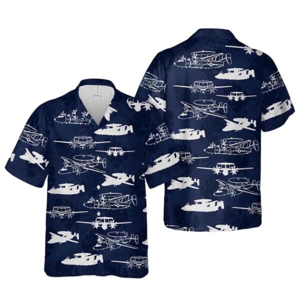 US Navy Northrop Grumman E2D Hawkeye Silhouettes Cheap Hawaiian Shirt US Navy Northrop Grumman E2D Hawkeye Silhouettes Cheap Hawaiian Shirt