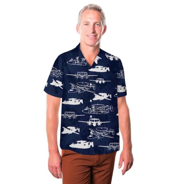 US Navy Northrop Grumman E2D Hawkeye Silhouettes Cheap Hawaiian Shirt US Navy Northrop Grumman E2D Hawkeye Silhouettes Cheap Hawaiian Shirt