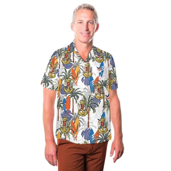 US Navy Snipes Chief Anchor Cheap Hawaiian Shirt US Navy Snipes Chief Anchor Cheap Hawaiian Shirt