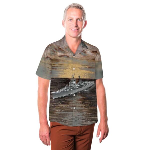 US Navy USS Norfolk (DL-1) Hawaiian Shirt Cheap US Navy USS Norfolk (DL-1) Hawaiian Shirt Cheap