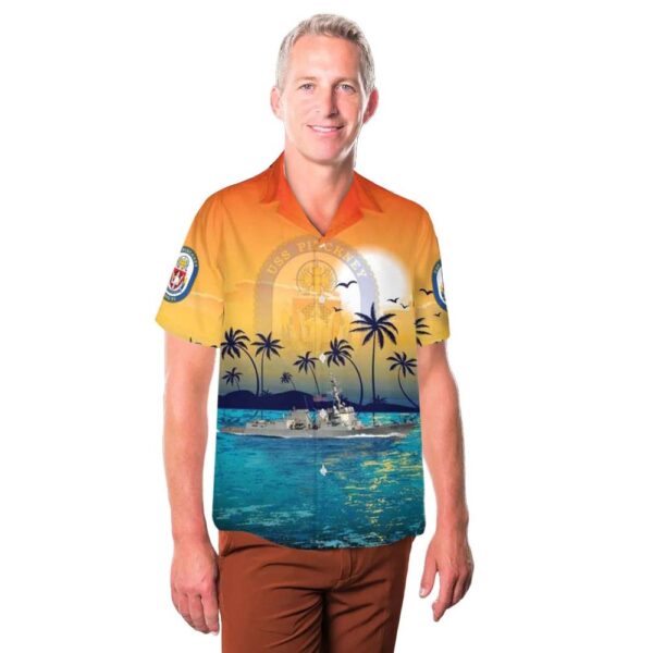 US Navy USS Pinckney DDG-91 Hawaiian Shirt Outfit US Navy USS Pinckney DDG-91 Hawaiian Shirt Outfit