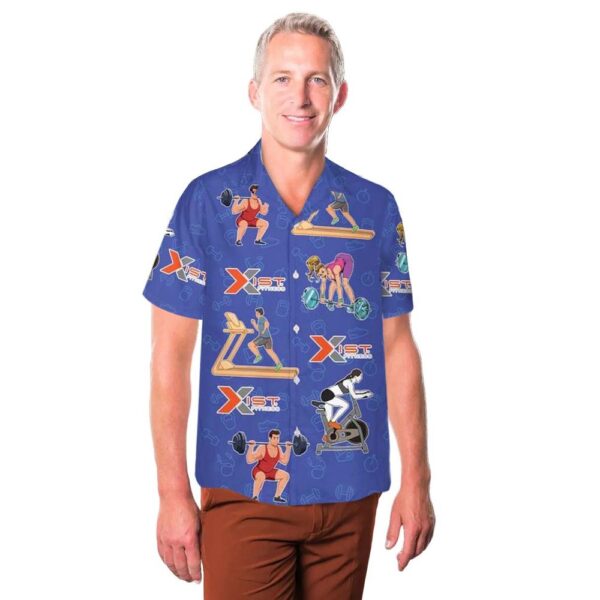 Xist Fitness Button Up Hawaiian Shirt Xist Fitness Button Up Hawaiian Shirt