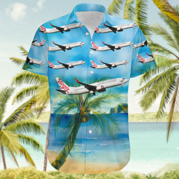 Boeing 737-8SA Virgin Australia Airlines Hawaiian Shirt Boeing 737-8SA Virgin Australia Airlines Hawaiian Shirt
