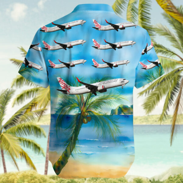Boeing 737-8SA Virgin Australia Airlines Hawaiian Shirt Boeing 737-8SA Virgin Australia Airlines Hawaiian Shirt