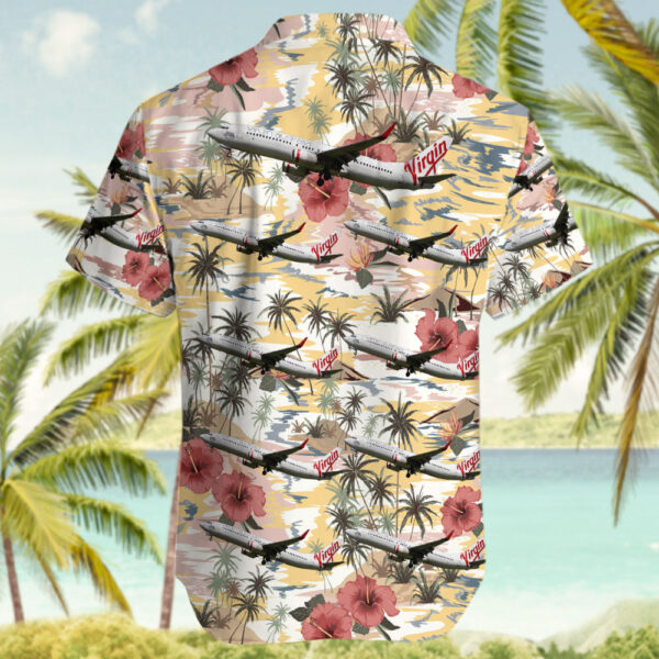 Boeing 737-8FE Virgin Australia Airlines Hawaiian Shirt Boeing 737-8FE Virgin Australia Airlines Hawaiian Shirt
