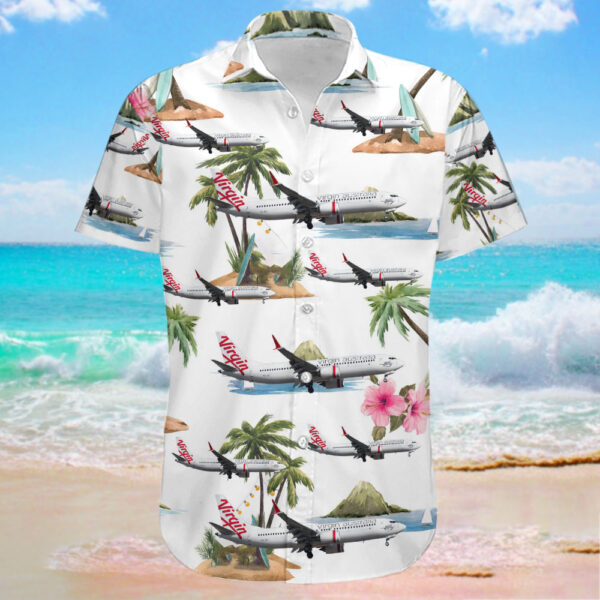 Boeing 737-8 MAX Virgin Australia Airlines Hawaiian Shirt