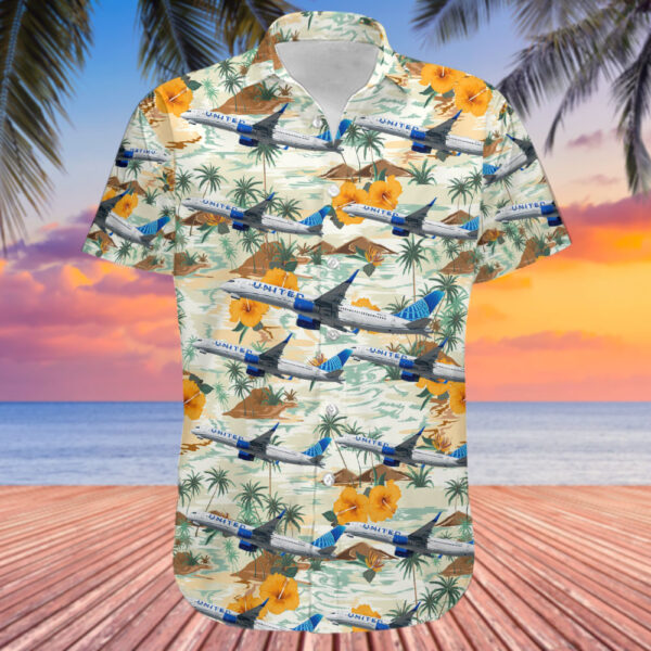 Boeing 757-224 United Airlines Hawaiian Shirt Boeing 757-224 United Airlines Hawaiian Shirt