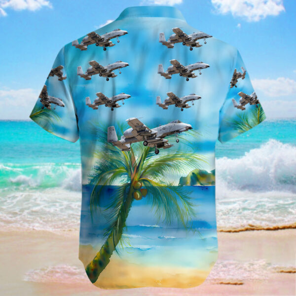 Fairchild A-10C Thunderbolt II United States US Air Force (USAF) Hawaiian Shirt Fairchild A-10C Thunderbolt II United States US Air Force (USAF) Hawaiian Shirt