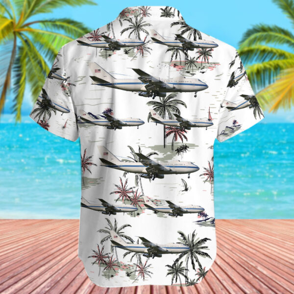 Boeing E-4B United States US Air Force (USAF) Hawaiian Shirt Boeing E-4B United States US Air Force (USAF) Hawaiian Shirt