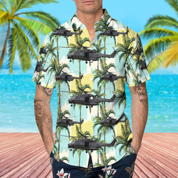 NH Industries NH-90TTH New Zealand Royal New Zealand Air Force (RNZAF) Hawaiian Shirt NH Industries NH-90TTH New Zealand Royal New Zealand Air Force (RNZAF) Hawaiian Shirt