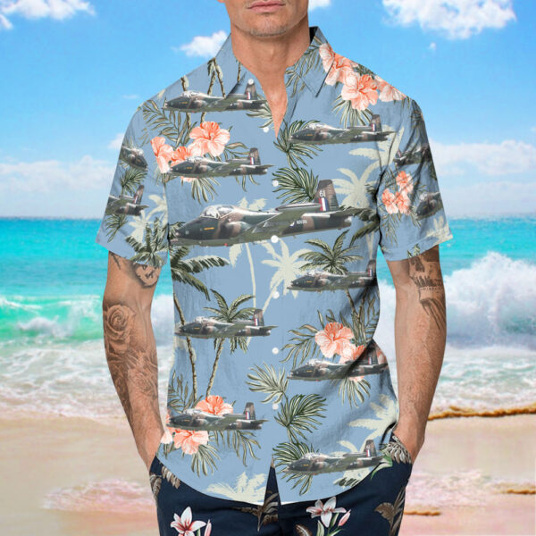 British Aircraft Corporation BAC 167 Strikemaster New Zealand Royal New Zealand Air Force (RNZAF) Hawaiian Shirt British Aircraft Corporation BAC 167 Strikemaster New Zealand Royal New Zealand Air Force (RNZAF) Hawaiian Shirt