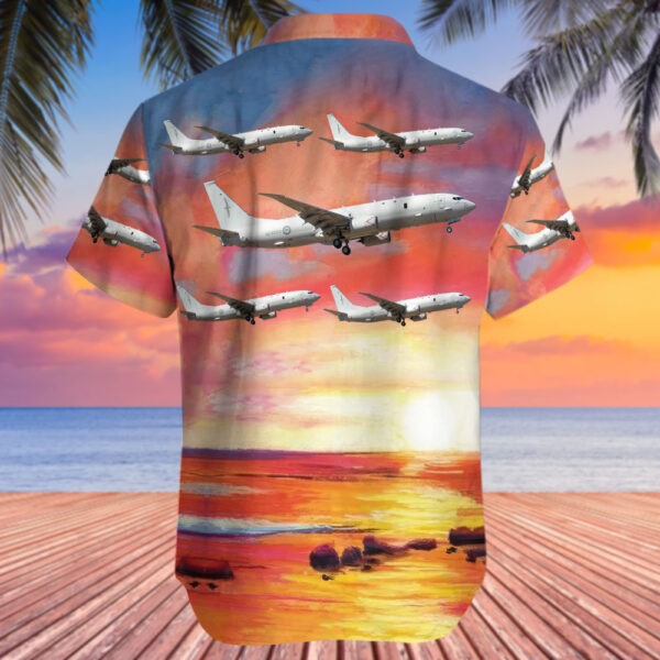 Boeing P-8A Poseidon New Zealand Royal New Zealand Air Force (RNZAF) Hawaiian Shirt Boeing P-8A Poseidon New Zealand Royal New Zealand Air Force (RNZAF) Hawaiian Shirt