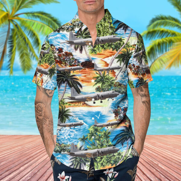 Lockheed P-3K Orion New Zealand Royal New Zealand Air Force (RNZAF) Hawaiian Shirt Lockheed P-3K Orion New Zealand Royal New Zealand Air Force (RNZAF) Hawaiian Shirt
