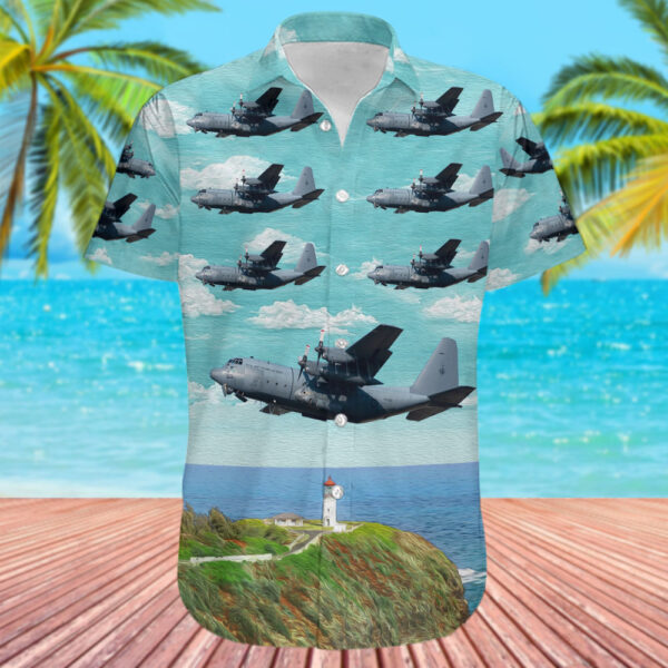 Lockheed C-130H Hercules New Zealand Royal New Zealand Air Force (RNZAF) Hawaiian Shirt Lockheed C-130H Hercules New Zealand Royal New Zealand Air Force (RNZAF) Hawaiian Shirt