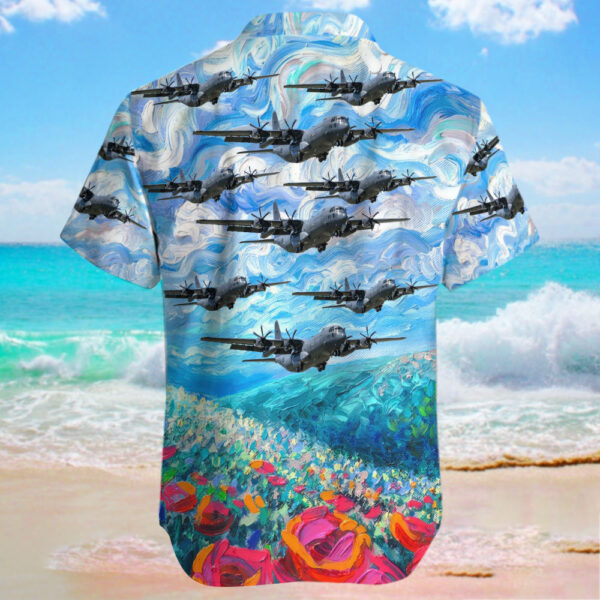 Lockheed Martin C-130J-30 Hercules New Zealand Royal New Zealand Air Force (RNZAF) Hawaiian Shirt Lockheed Martin C-130J-30 Hercules New Zealand Royal New Zealand Air Force (RNZAF) Hawaiian Shirt