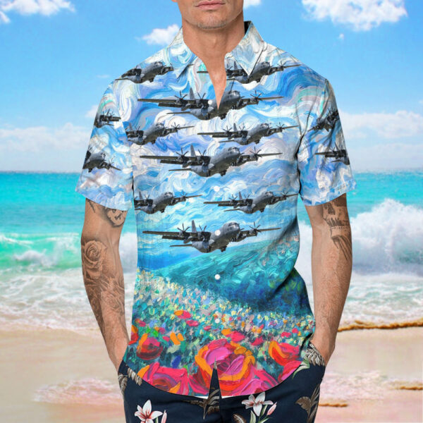 Lockheed Martin C-130J-30 Hercules New Zealand Royal New Zealand Air Force (RNZAF) Hawaiian Shirt Lockheed Martin C-130J-30 Hercules New Zealand Royal New Zealand Air Force (RNZAF) Hawaiian Shirt