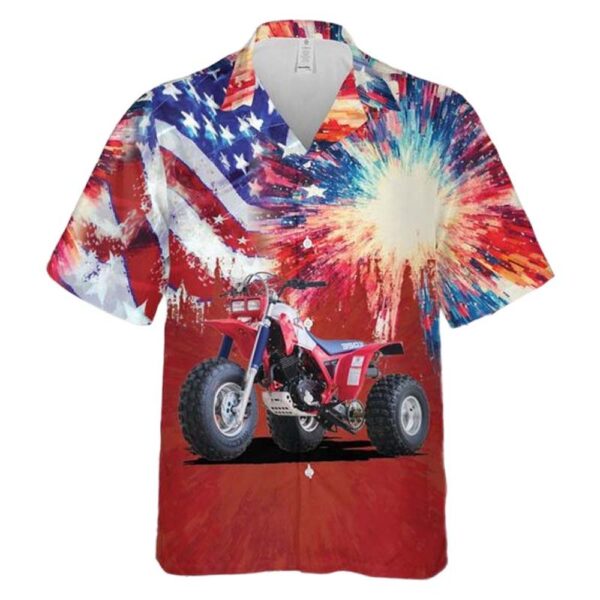 1985 Honda ATC 350X 4th Of July Hawaiian Shirt Cheap 1985 Honda ATC 350X 4th Of July Hawaiian Shirt Cheap
