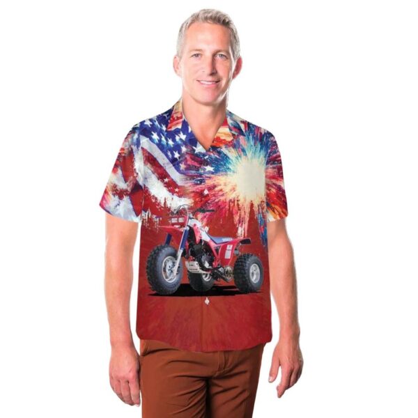 1985 Honda ATC 350X 4th Of July Hawaiian Shirt Cheap 1985 Honda ATC 350X 4th Of July Hawaiian Shirt Cheap