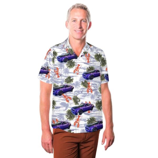 2019 Plum Crazy Dodge Challenger Hellcat Redeye Hawaiian Shirt Cheap