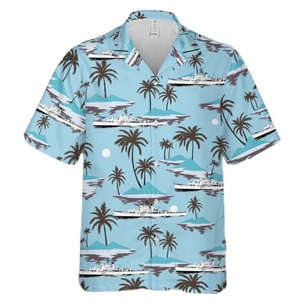 Royal Canadian Navy HMCS Inch Arran FFE 308 Prestonian-class frigate Hawaiian Shirt Outfit