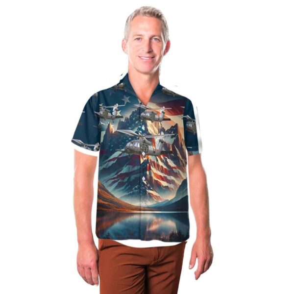 US Army 160th Special Operations Aviation Regiment MH-60M Blackhawk 4th Of July Hawaiian Shirt Cheap US Army 160th Special Operations Aviation Regiment MH-60M Blackhawk 4th Of July Hawaiian Shirt Cheap